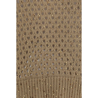 Beige Cotton Sweatshirt