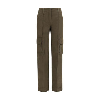 Bicolor Cotton Cargo Pants