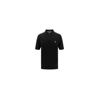 Black Wool Oves Aries Polo Shirt