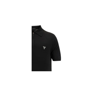 Black Wool Oves Aries Polo Shirt