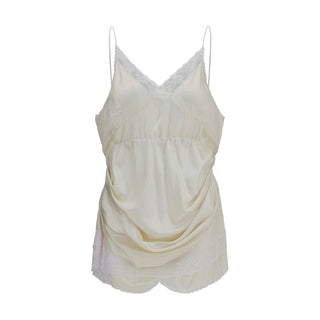 Beige Viscose Cocktail Dress