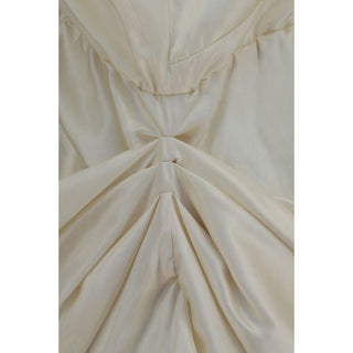 Beige Viscose Cocktail Dress
