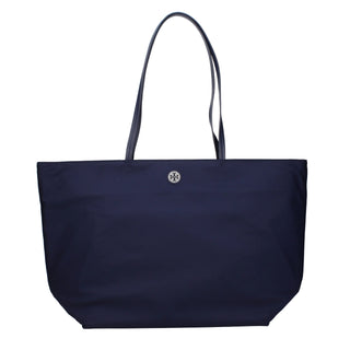 Blue Fabric Shoulder Bag