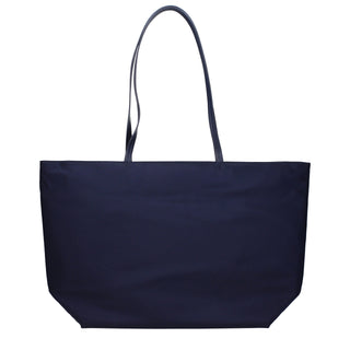 Blue Fabric Shoulder Bag