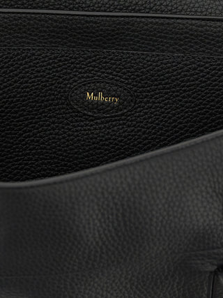 Black Calfskin Shoulder Bag