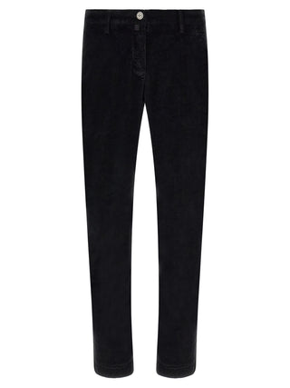 Black Cotton Chino Pants