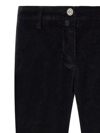 Black Cotton Chino Pants