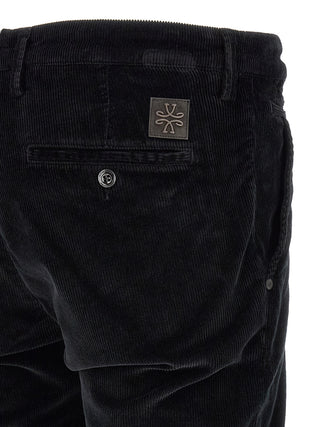 Black Cotton Chino Pants