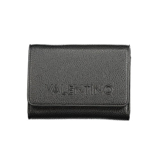 Black Polyurethane Women's Wallet