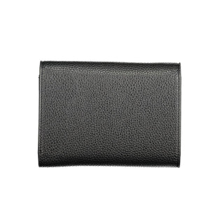 Black Polyurethane Women's Wallet