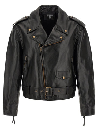 Black Calfskin Leather Jacket