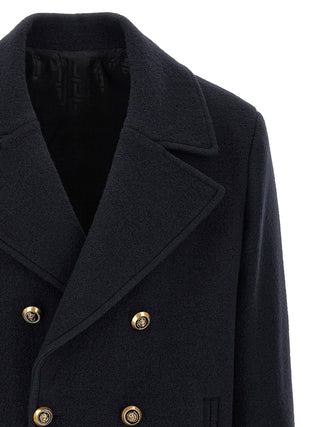 Blue Virgin Wool Coat