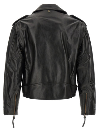 Black Calfskin Leather Jacket