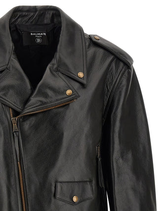 Black Calfskin Leather Jacket
