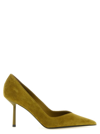 Bicolor Lambskin High Heel Pumps