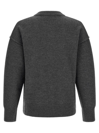Gray Wool Cardigan