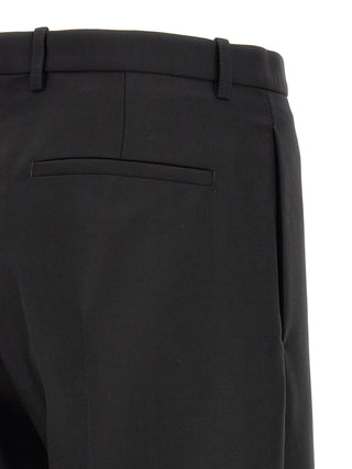 Black Virgin Wool Dress Pants