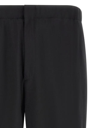 Black Virgin Wool Dress Pants