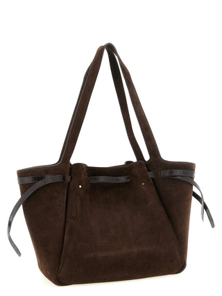 Brown Bovine Leather Tote Bag