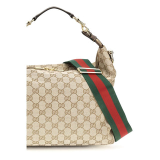 Beige Fabric Shoulder Bag