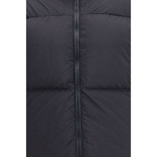Black Polyamide Full-Length Jacket