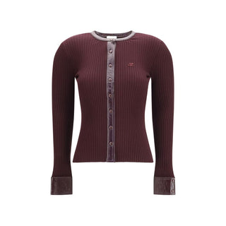 Bordeaux Viscose Cardigan