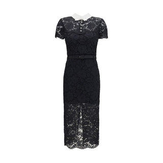 Black Polyester Casual Dress