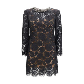 Black Polyamide Cocktail Dress
