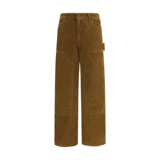 Brown Cotton Cargo Pants
