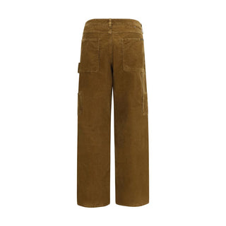 Brown Cotton Cargo Pants