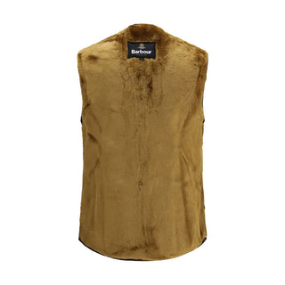 Brown Marabou Sleeveless Jacket