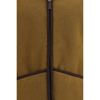 Brown Marabou Sleeveless Jacket