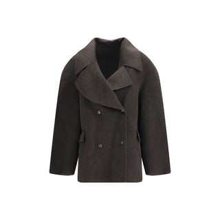 Brown Wool Oves Aries Full-Length Jacket