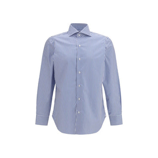Blue Cotton Pattern Shirt