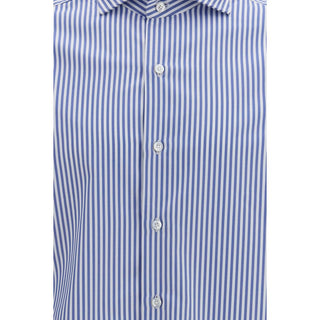 Blue Cotton Pattern Shirt