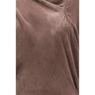 Brown Viscose Cocktail Dress