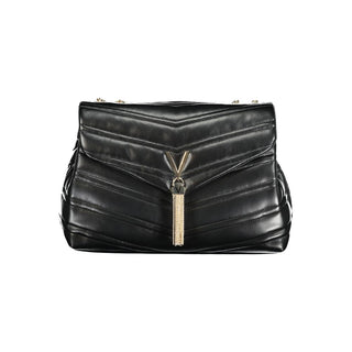Nero Polyurethane Women's Bag with Chain Shoulder Strap