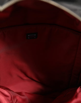 Men Black #DG LOVE Logo Patches Nylon Backpack Bag