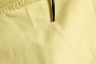 Yellow Mid Waist Straight Cropped Denim Women Trouser Jeans