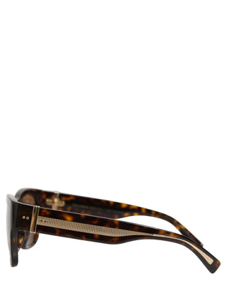 DG4390F Brown Acetate Frame Polarized Lenses Sunglasses