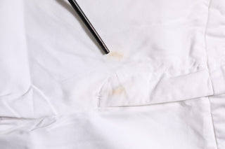 White Low Waist Straight Formal Trouser Pants