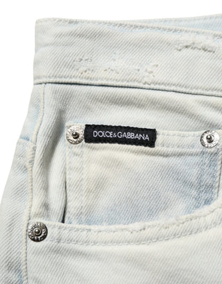 Light Blue Cotton Stretch Skinny Denim Jeans