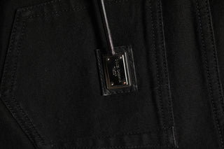 Dark Gray Cotton Stretch Skinny Denim Jeans