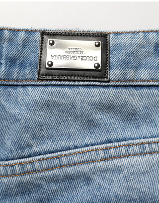Blue Cotton Boot Cut Denim Trouser Jeans