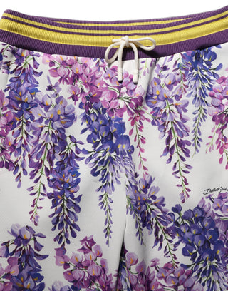 Multicolor Floral Mid Waist Jogger Pants