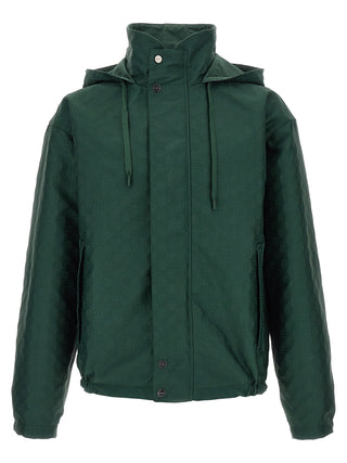 Bicolor Cotton Shell Jacket