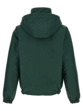 Bicolor Cotton Shell Jacket