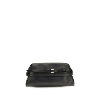 Black Goatskin Clutch Bag