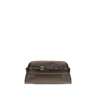 Brown Goatskin Clutch Bag