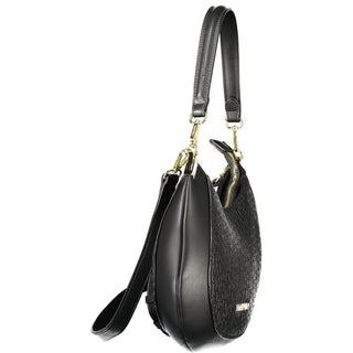 Black Polyurethane Women's Bag